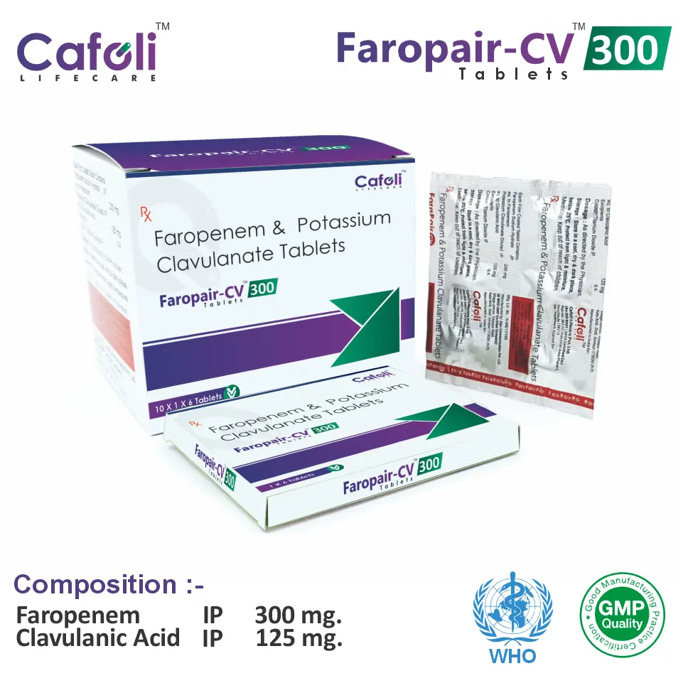 Faropenem 300 mg + Clavulanic Acid 125 mg Tablet PCD Pharma Franchise